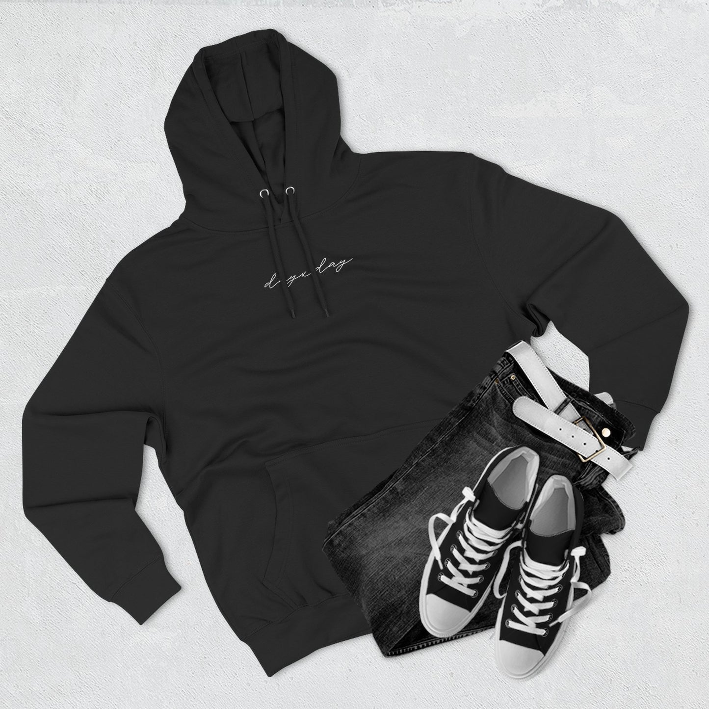 DayxDay Cursive Dark Hoodie